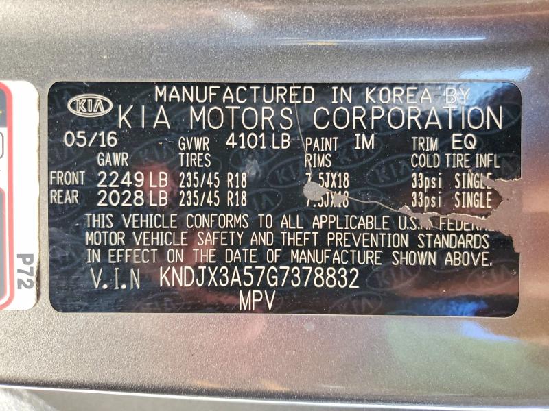 Продажа на аукционе авто 2016 Kia Soul, vin: KNDJX3A57G7378832, номер лота: 59175736