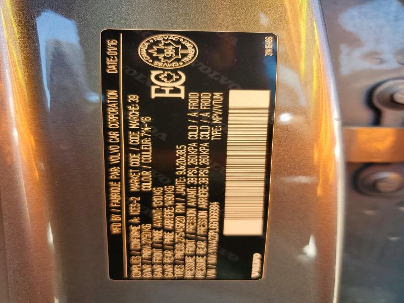 Aukcja sprzedaży 2016 Volvo Xc90, vin: YV4A22PL6G1066984, numer aukcji: 62423776