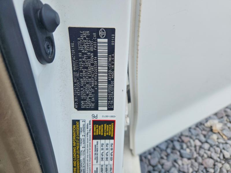 Продаж на аукціоні авто 2012 Toyota Camry, vin: 4T1BF1FK2CU520814, номер лоту: 62590866