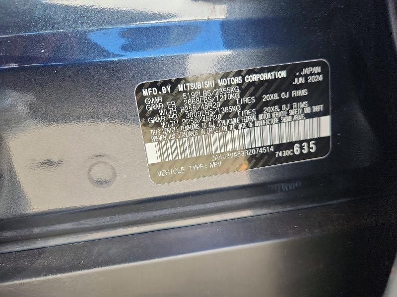 Aukcja sprzedaży 2024 Mitsubishi Outlander, vin: JA4J3VA83RZ074514, numer aukcji: 60059336