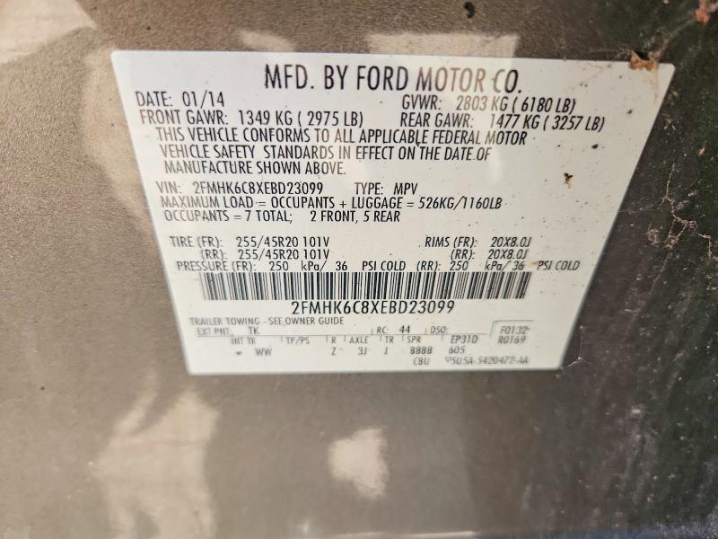 Продаж на аукціоні авто 2014 Ford Flex, vin: 2FMHK6C8XEBD23099, номер лоту: 61755866