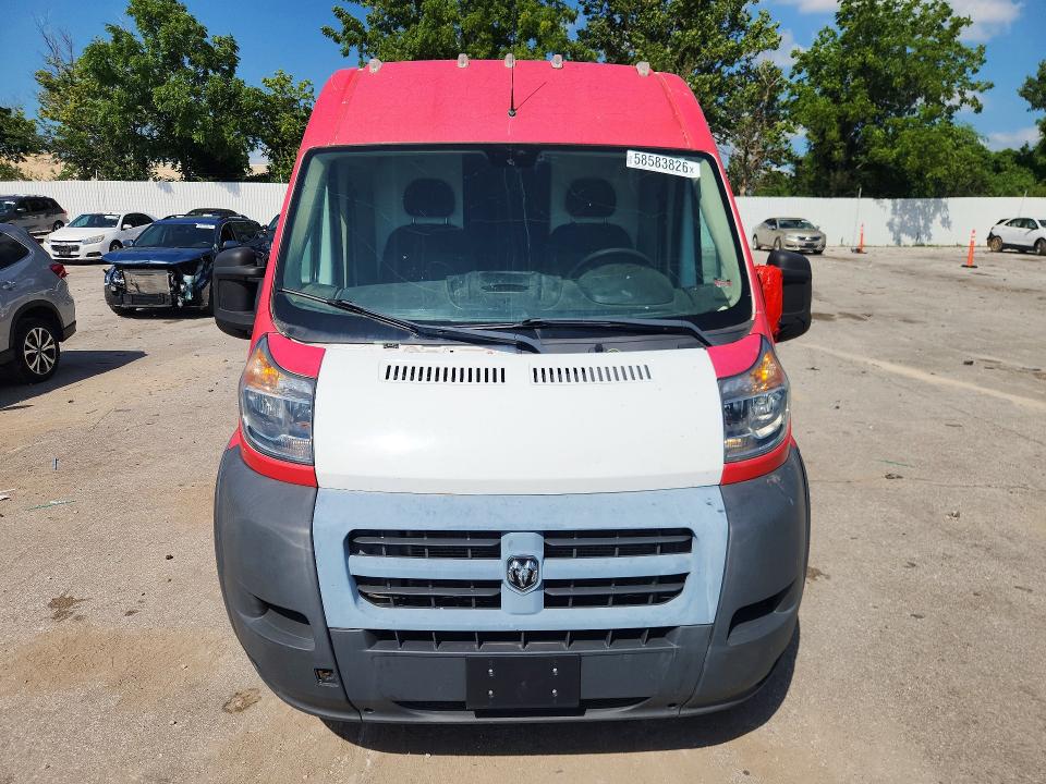 58583826 :رقم المزاد ، 3C6TRVCG4HE528031 vin ، 2017 Ram Promaster 2500 مزاد بيع