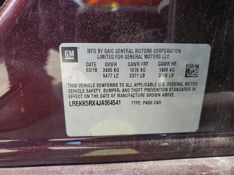 61675266 :رقم المزاد ، LREKK5RX4JA064541 vin ، 2018 Cadillac Ct6 مزاد بيع
