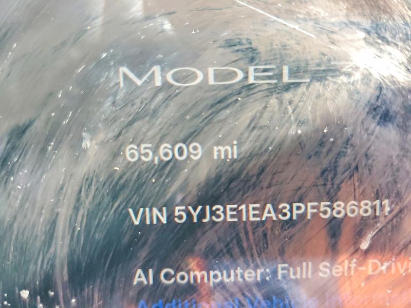 Aukcja sprzedaży 2023 Tesla Model 3, vin: 5YJ3E1EA3PF586811, numer aukcji: 62534066