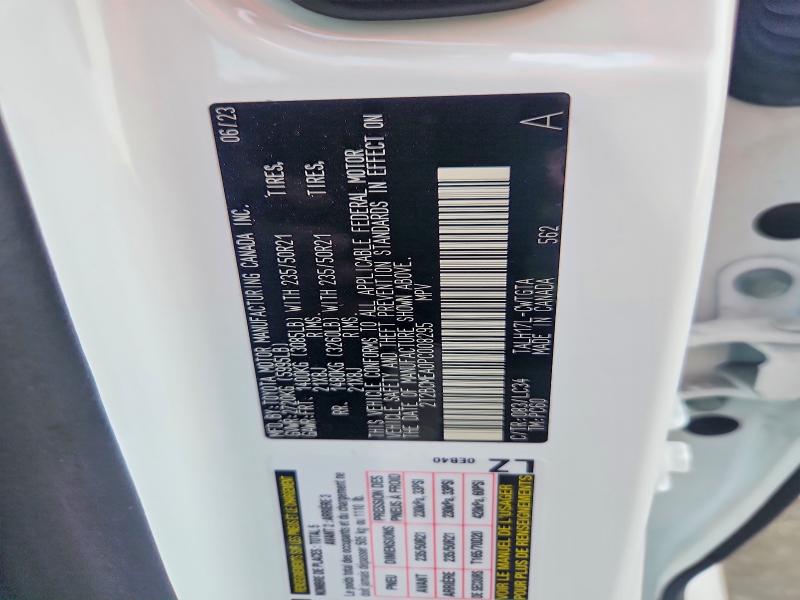 2023 Lexus Rx მანქანა იყიდება აუქციონზე, vin: 2T2BCMEA0PC008295, აუქციონის ნომერი: 62539526