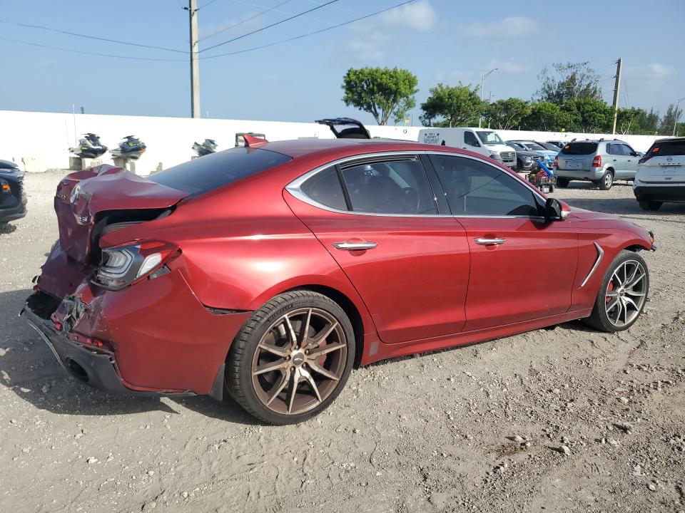 2019 Genesis G70 მანქანა იყიდება აუქციონზე, vin: KMTG34LE7KU037760, აუქციონის ნომერი: 59697166