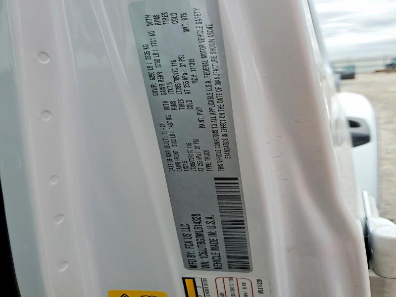 Продаж на аукціоні авто 2021 Jeep Gladiator, vin: 1C6JJTBG0ML614328, номер лоту: 59992506