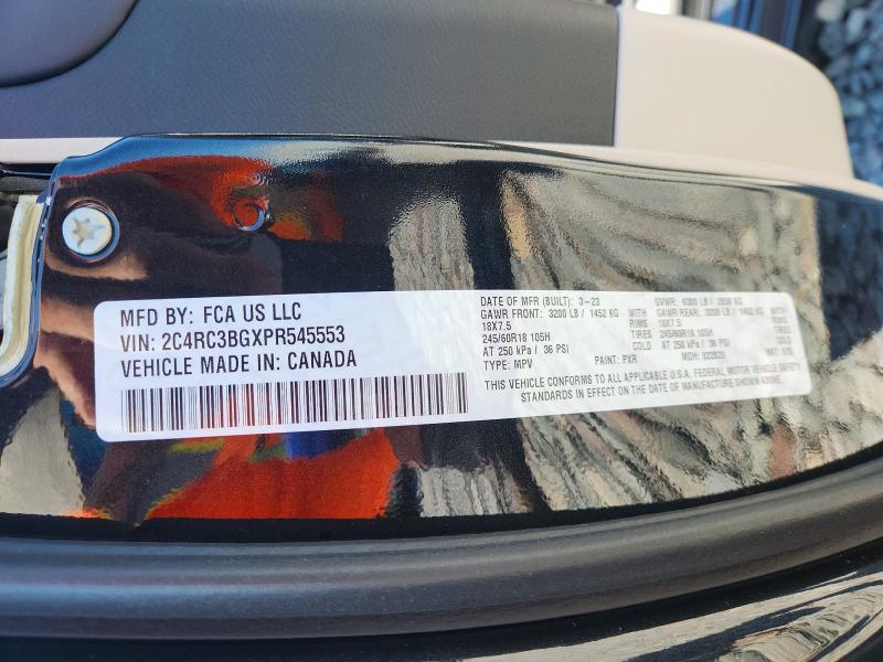 Auction sale of the 2023 Chrysler Pacifica, vin: 2C4RC3BGXPR545553, lot number: 60795016