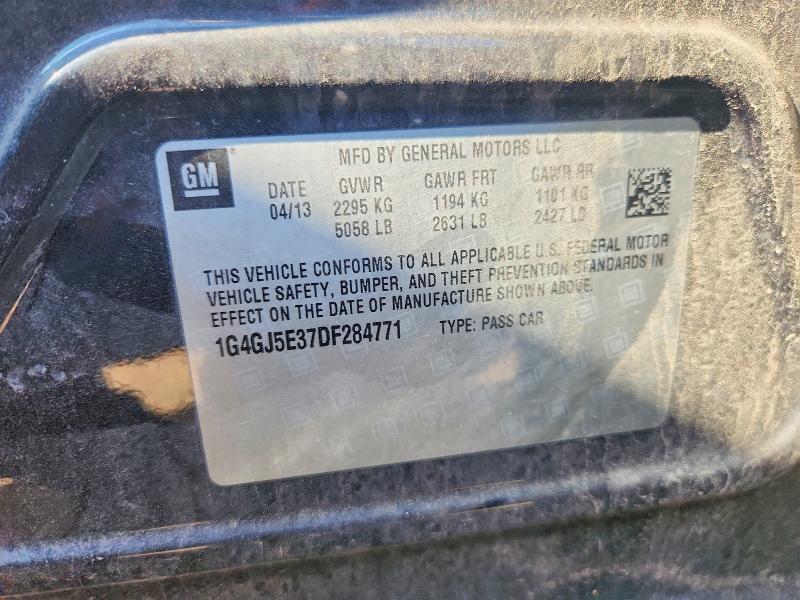 2013 Buick Lacrosse მანქანა იყიდება აუქციონზე, vin: 1G4GJ5E37DF284771, აუქციონის ნომერი: 61481936