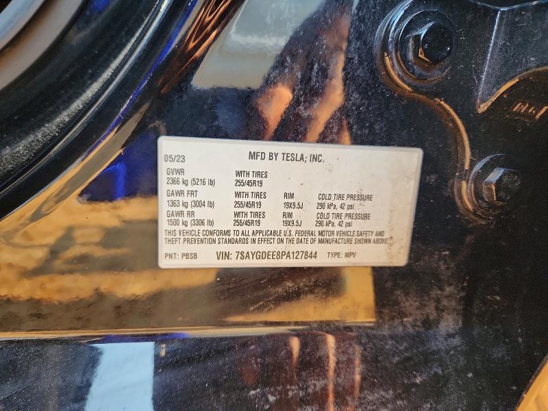 Aukcja sprzedaży 2023 Tesla Model Y, vin: 7SAYGDEE8PA127844, numer aukcji: 63299056
