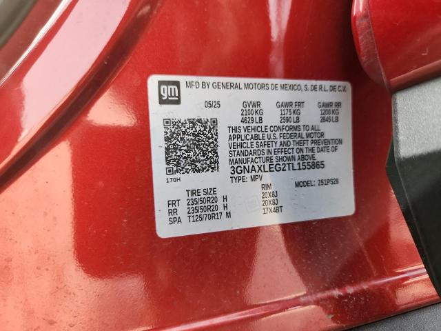 Aukcja sprzedaży 2026 Chevrolet Equinox, vin: 3GNAXLEG2TL155865, numer aukcji: 61008386