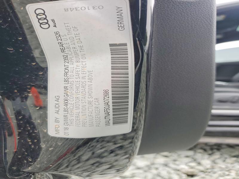 Aukcja sprzedaży 2018 Audi A5, vin: WAUTNAF50JA072686, numer aukcji: 62684876