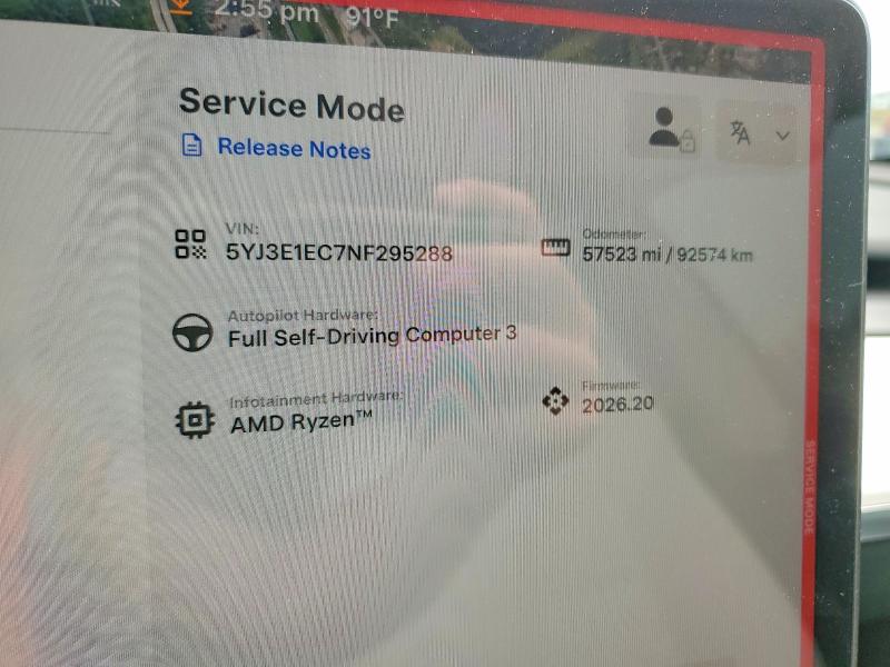 Продажа на аукционе авто 2022 Tesla Model 3, vin: 5YJ3E1EC7NF295288, номер лота: 61212956