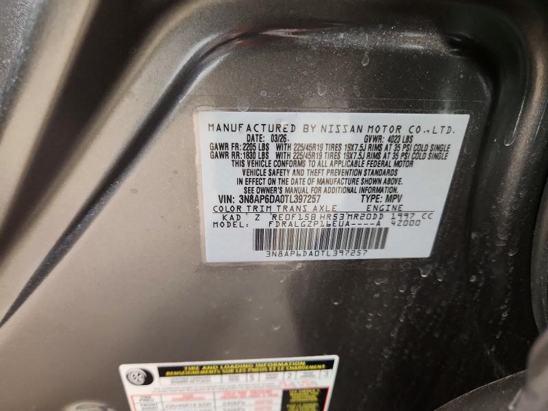 Продажа на аукционе авто 2026 Nissan Kicks, vin: 3N8AP6DA0TL397257, номер лота: 61088276