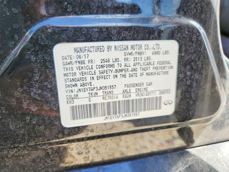 Aukcja sprzedaży 2018 Infiniti Q50, vin: JN1EV7AP3JM351557, numer aukcji: 60518926