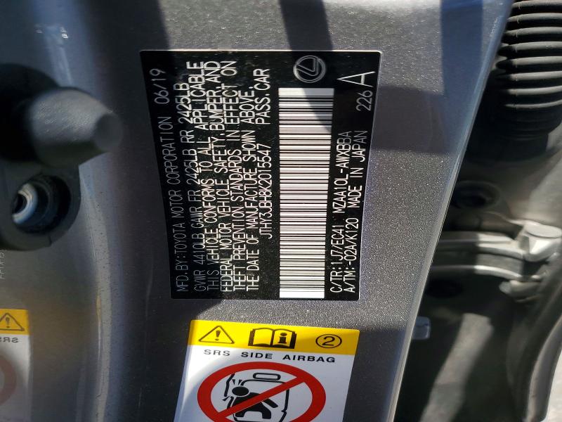 Продаж на аукціоні авто 2019 Lexus Ux, vin: JTHY3JBH8K2015547, номер лоту: 85970605