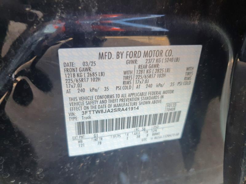 Auction sale of the 2025 Ford Maverick, vin: 3FTTW8JA2SRA41914, lot number: 62881746