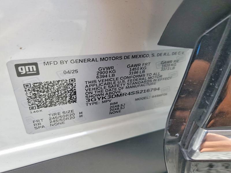 Продажа на аукционе авто 2025 Cadillac Optiq, vin: 3GYK3DMR4SS216794, номер лота: 61913706