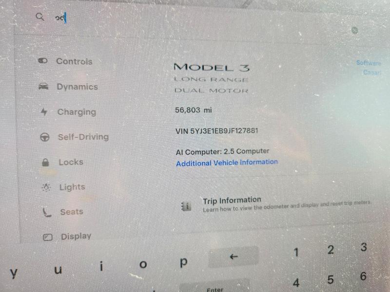 Aukcja sprzedaży 2018 Tesla Model 3, vin: 5YJ3E1EB9JF127881, numer aukcji: 60851506
