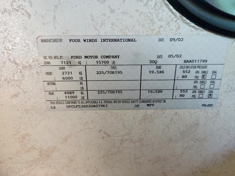 Продаж на аукціоні авто 2002 Four Winns Unknown, vin: 1FCLF53S020A07961, номер лоту: 62217956