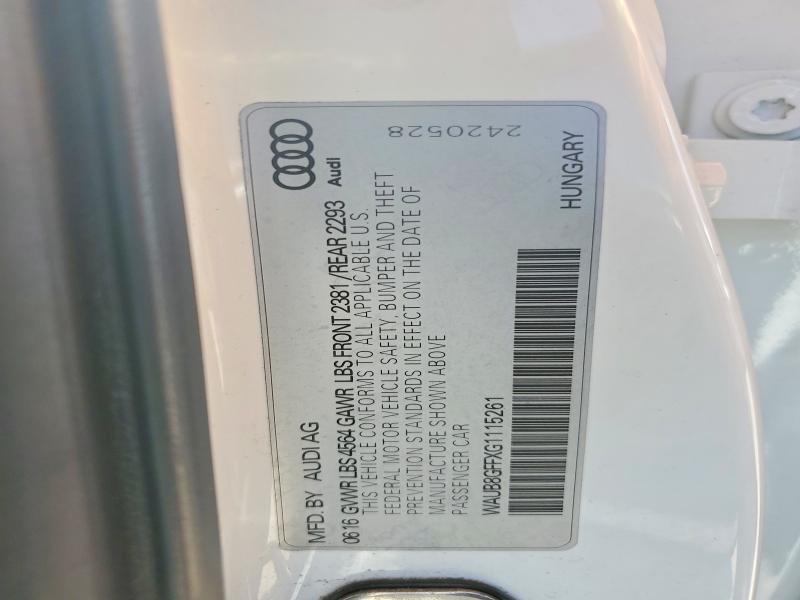 Продажа на аукционе авто 2016 Audi A3, vin: WAUB8GFFXG1115261, номер лота: 61399416