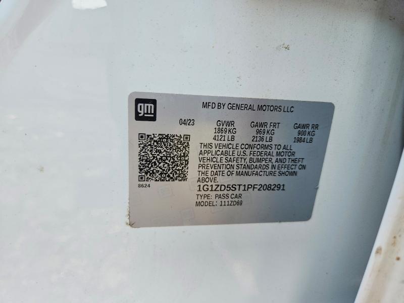 61048226 :رقم المزاد ، 1G1ZD5ST1PF208291 vin ، 2023 Chevrolet Malibu مزاد بيع