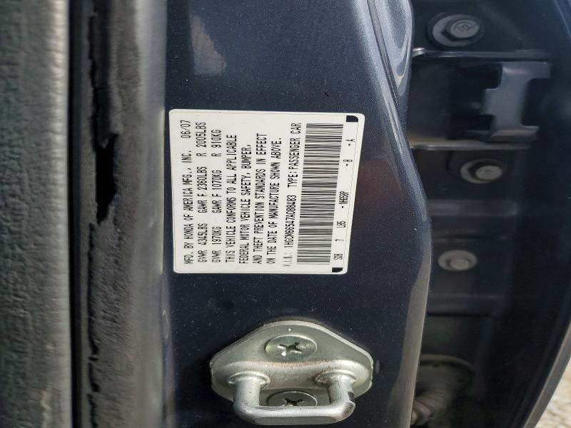 Aukcja sprzedaży 2007 Honda Accord, vin: 1HGCM66547A088483, numer aukcji: 61672726