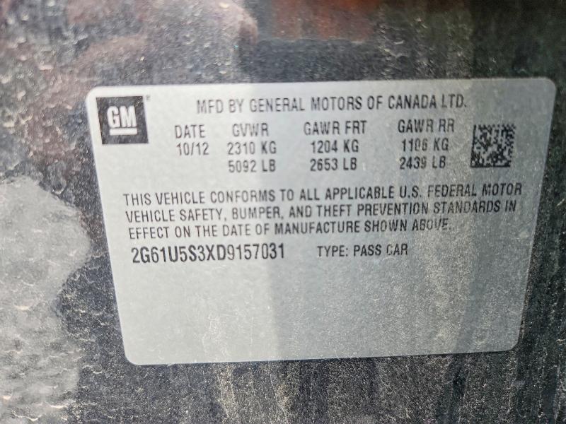 2013 Cadillac Xts მანქანა იყიდება აუქციონზე, vin: 2G61U5S3XD9157031, აუქციონის ნომერი: 61879186