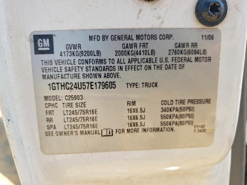 Продажа на аукционе авто 2007 Gmc Sierra, vin: 1GTHC24U57E179605, номер лота: 59334766