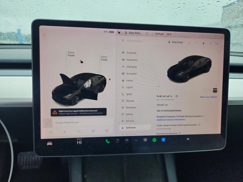 2021 Tesla Model 3 მანქანა იყიდება აუქციონზე, vin: 5YJ3E1EA2MF915994, აუქციონის ნომერი: 62279756