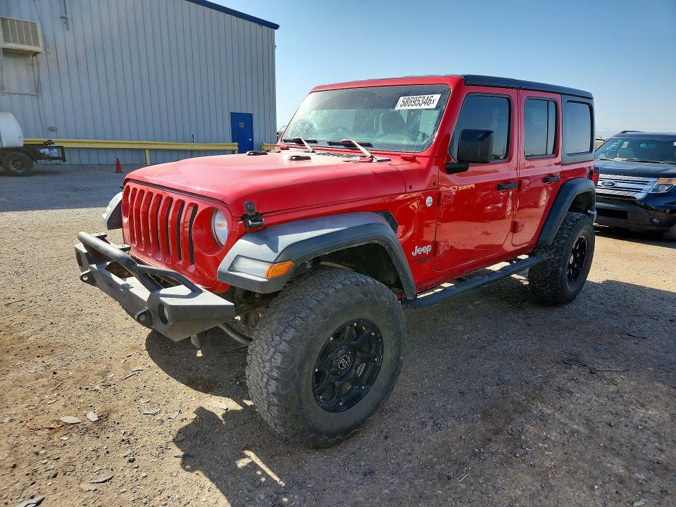 2018 Jeep Wrangler Unlimited მანქანა იყიდება აუქციონზე, vin: 1C4HJXDG9JW134505, აუქციონის ნომერი: 58695346