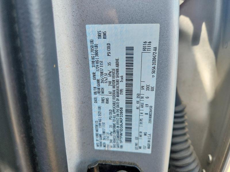 Aukcja sprzedaży 2018 Ford F150, vin: 1FTFW1EG9JKF33958, numer aukcji: 61921226