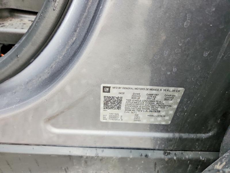 Aukcja sprzedaży 2018 Gmc Terrain, vin: 3GKALTEV1JL367838, numer aukcji: 63155566