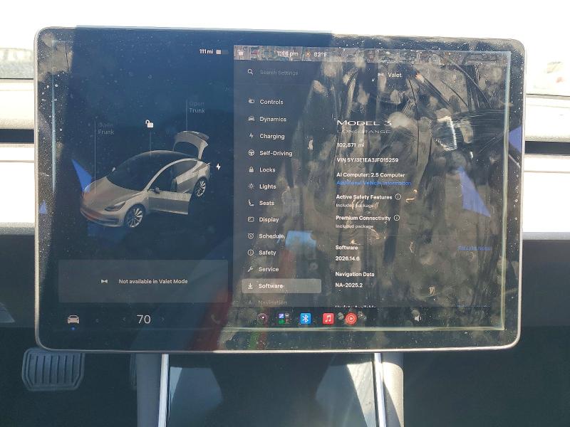 Aukcja sprzedaży 2018 Tesla Model 3, vin: 5YJ3E1EA3JF015259, numer aukcji: 62523976