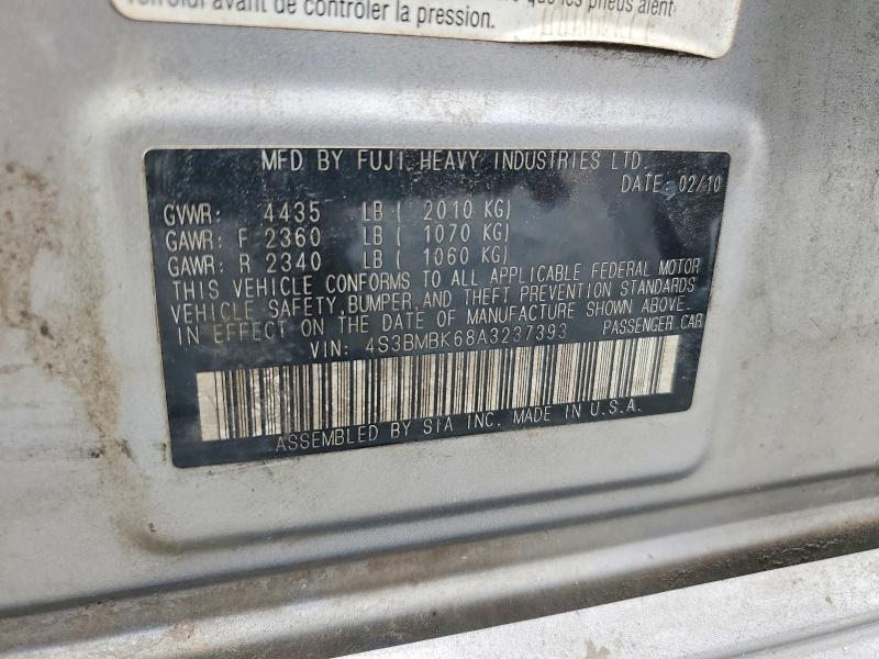 Продаж на аукціоні авто 2010 Subaru Legacy, vin: 4S3BMBK68A3237393, номер лоту: 62418126