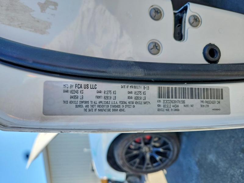 Aukcja sprzedaży 2019 Dodge Challenger, vin: 2C3CDZAG3KH701586, numer aukcji: 62877176