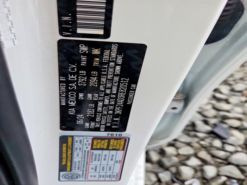 Продаж на аукціоні авто 2024 Kia Forte, vin: 3KPF24AD3RE820512, номер лоту: 60321126