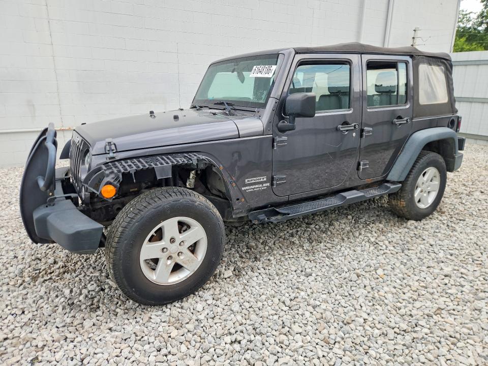 2016 Jeep Wrangler Unlimited მანქანა იყიდება აუქციონზე, vin: 1C4BJWDG9GL185156, აუქციონის ნომერი: 61648186