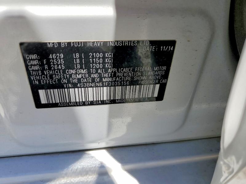 Продаж на аукціоні авто 2015 Subaru Legacy, vin: 4S3BNEN61F3035156, номер лоту: 60261216