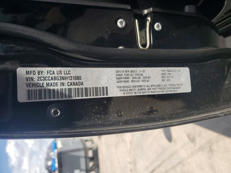 Aukcja sprzedaży 2022 Chrysler 300, vin: 2C3CCABG3NH131080, numer aukcji: 58996126