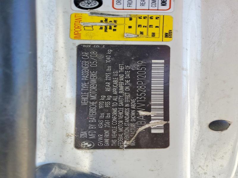 Aukcja sprzedaży 2008 Bmw 328, vin: WBAWV13528P120519, numer aukcji: 61410916