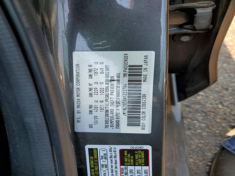 51924406 :رقم المزاد ، JM1BL1S58A1223784 vin ، 2010 Mazda 3 مزاد بيع