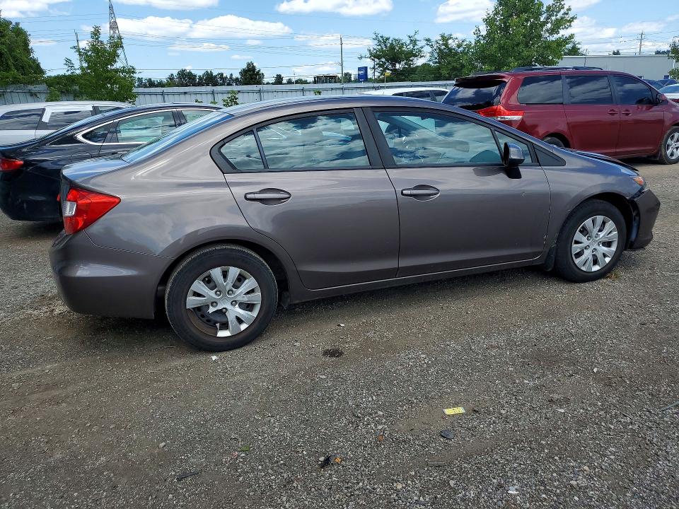 61765466 :رقم المزاد ، 2HGFB2F46CH031202 vin ، 2012 Honda Civic مزاد بيع
