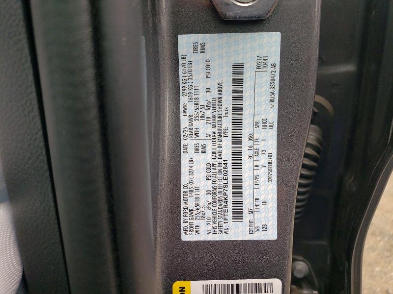 Aukcja sprzedaży 2025 Ford Ranger, vin: 1FTER4KP7SLE02841, numer aukcji: 61695716