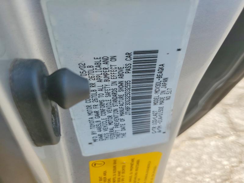 Aukcja sprzedaży 2002 Lexus Es, vin: JTHBF30G325032595, numer aukcji: 60192216