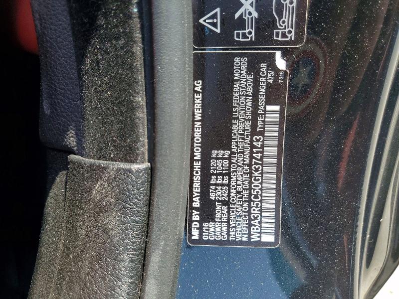 Продаж на аукціоні авто 2016 Bmw 435, vin: WBA3R5C50GK374143, номер лоту: 62914816