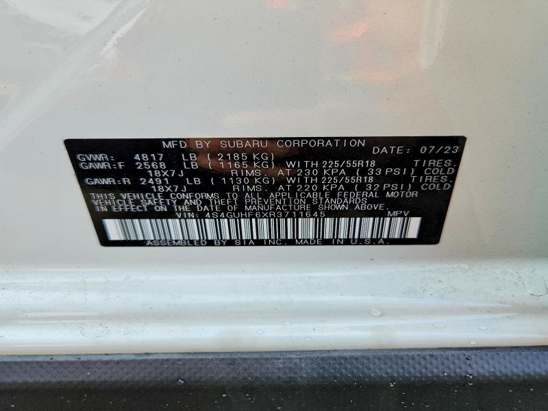 Продажа на аукционе авто 2024 Subaru Crosstrek, vin: 4S4GUHF6XR3711645, номер лота: 62847556