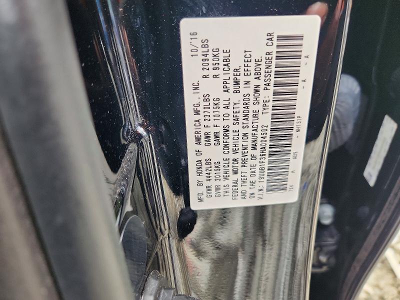 59865396 :رقم المزاد ، 19UUB1F36HA004502 vin ، 2017 Acura Tlx مزاد بيع