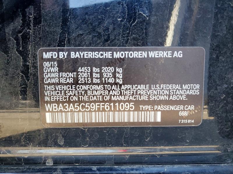 60461676 :رقم المزاد ، WBA3A5C59FF611095 vin ، 2015 Bmw 328 مزاد بيع