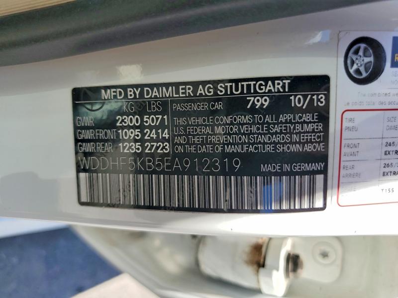Aukcja sprzedaży 2014 Mercedes-benz E, vin: WDDHF5KB5EA912319, numer aukcji: 62806856